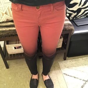 Current Elliott ombré coated stiletto jean